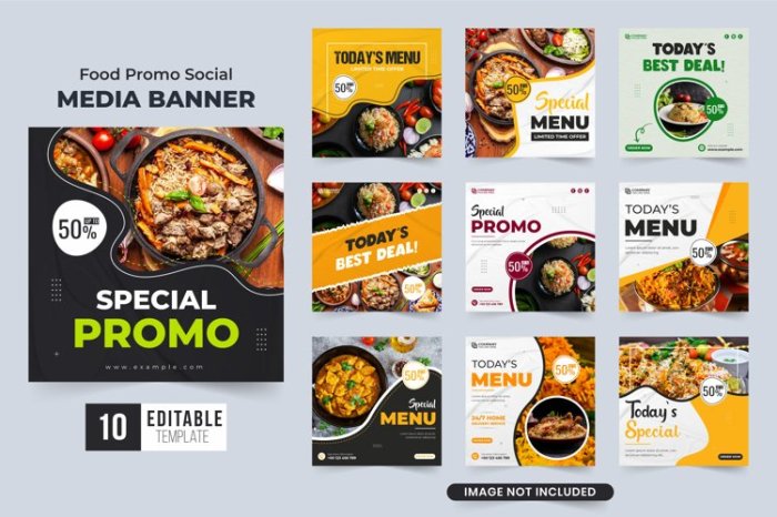 Contoh desain promosi produk makanan