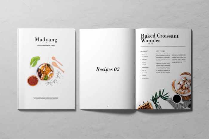 Contoh desain buku resep masakan