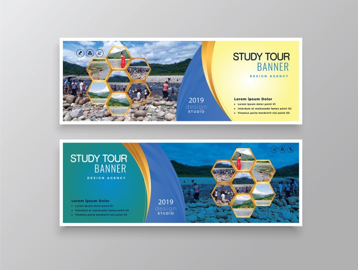 Contoh desain banner study tour