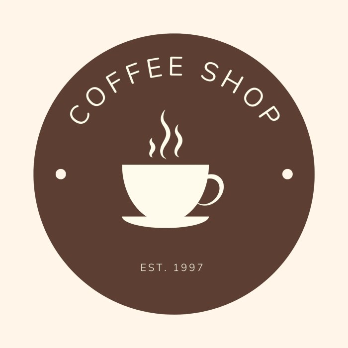 Contoh desain logo cafe