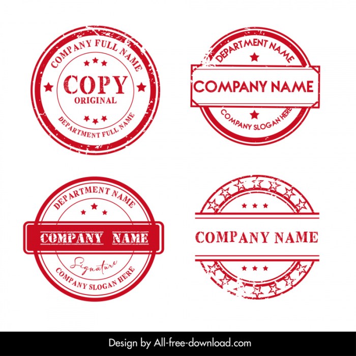 Contoh desain stempel cv