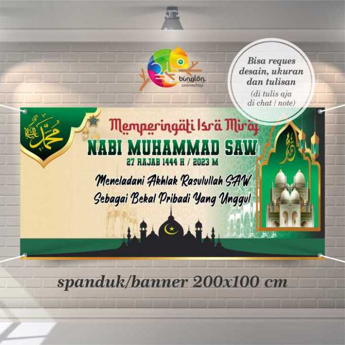 Contoh desain banner maulid