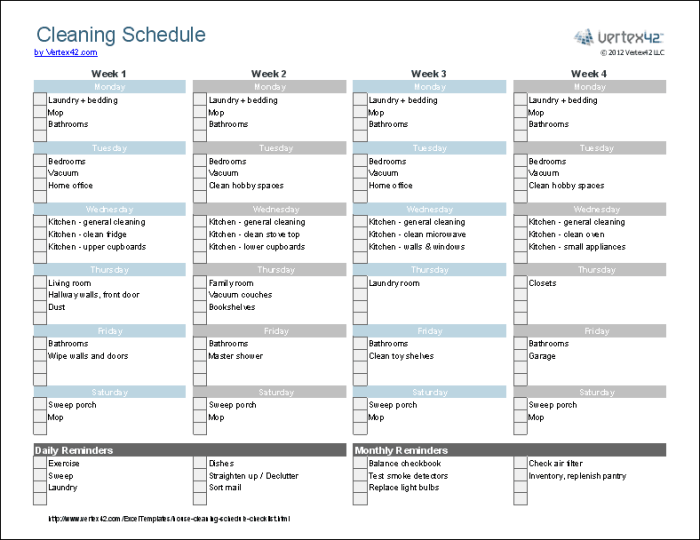 Contoh desain jadwal piket kelas