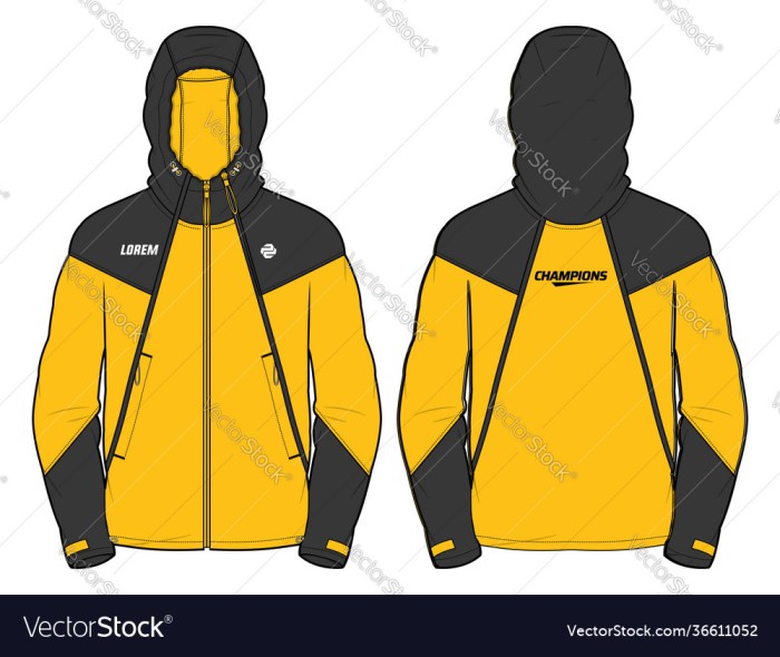 Contoh desain jaket hoodie